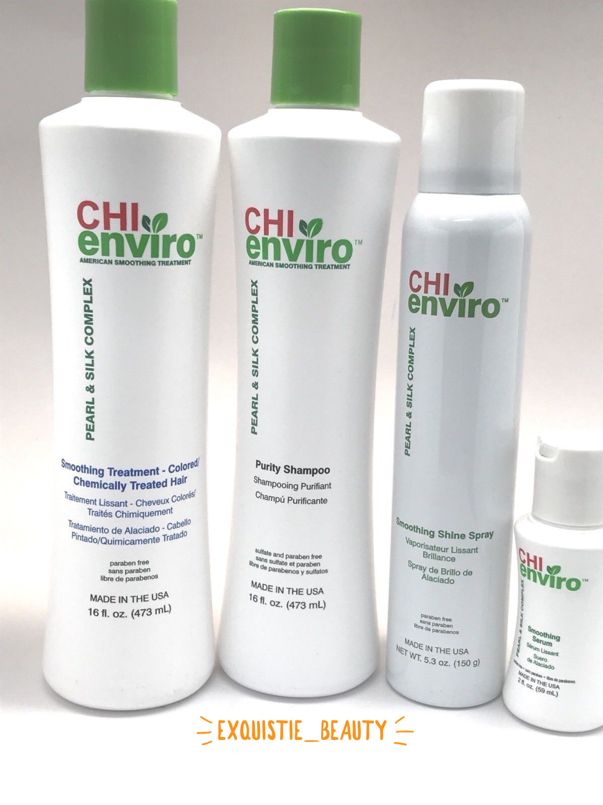 Chi Enviro Smoothing treatment highlight, colored, virgin, Shampoo, You choose.