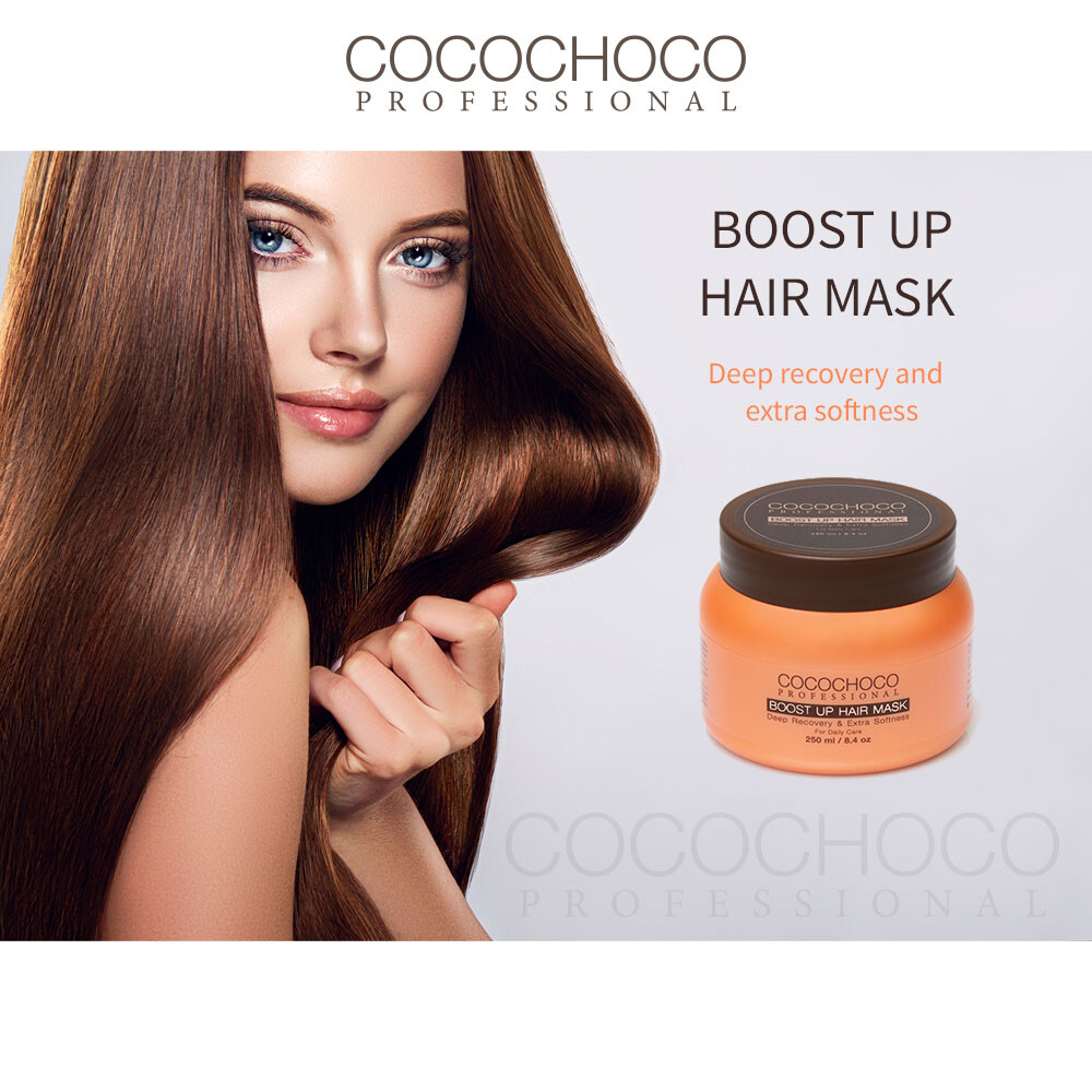 ❤❤ COCOCHOCO Pro Keratin Hair BOOST UP MASK 250ml Salon Deep Strength Silky Soft