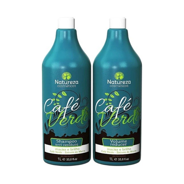 Kit de Queratina Brasileira Café Verde – Alisa, Fortalece e Reduz o (33.8FL OZ)