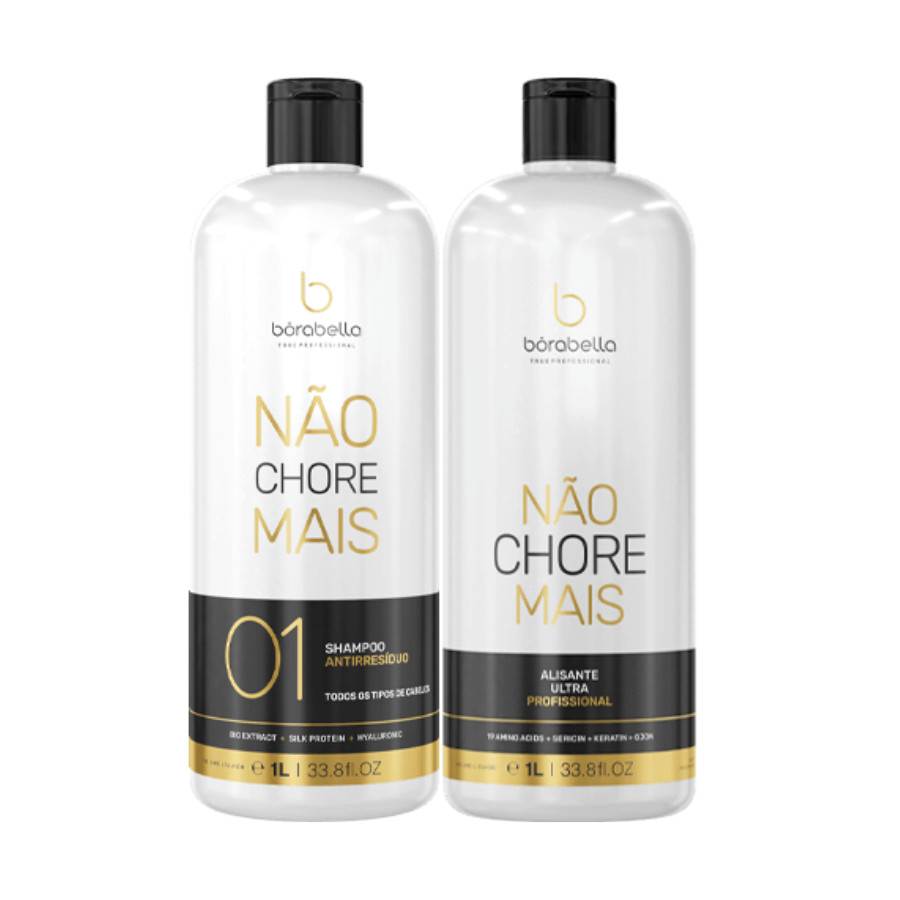 Borabella No More Tears Straightening Kit 2x1L + NeutraQuimic Neutralizer 500ml