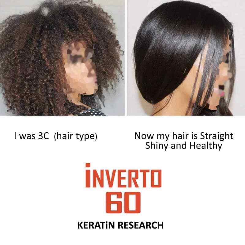 Formaldehyde-Free Inverto 60 BLONDE 1000ml Advanced Gel Keratin Hair Treatment