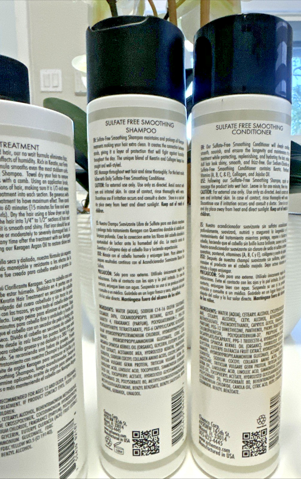 Keragen Keratin Treatment Salon Kit Forte Keratin Treatment sulfate free shampoo