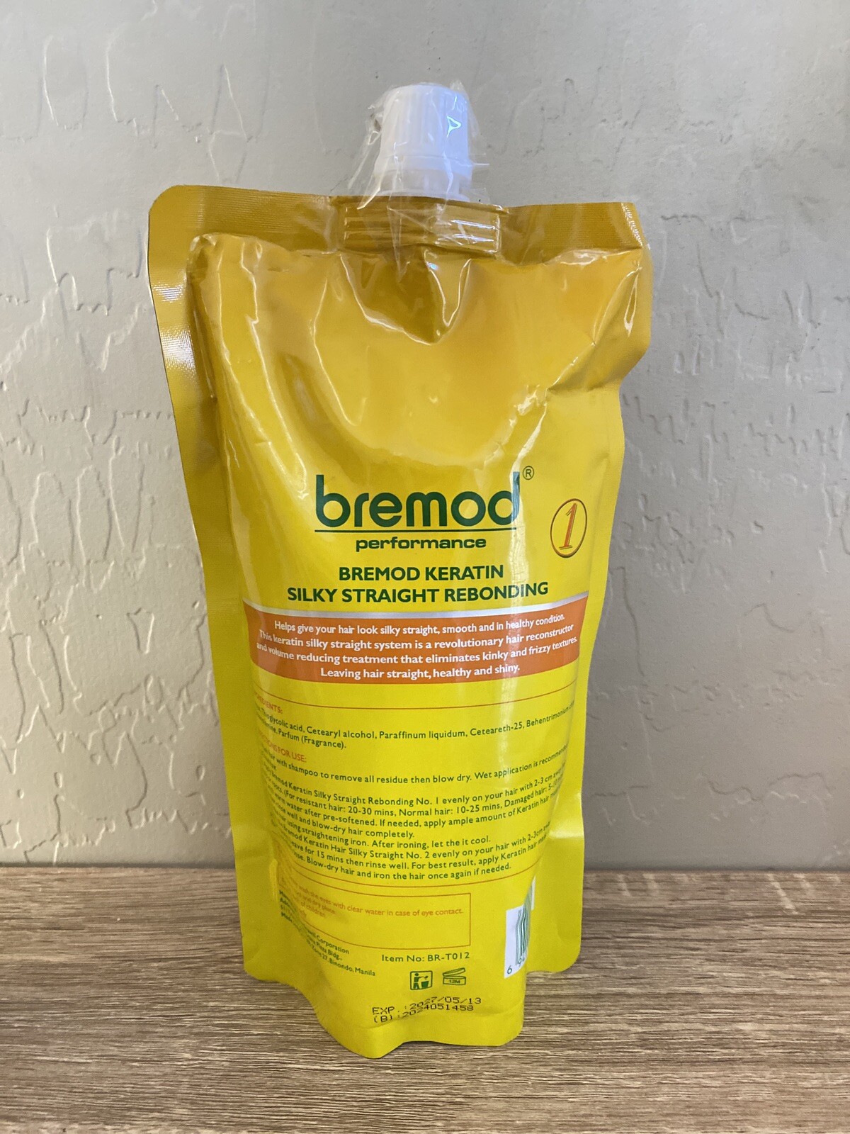 BREMOD Keratin Silky Straight Rebonding Set – For Professional Use Only