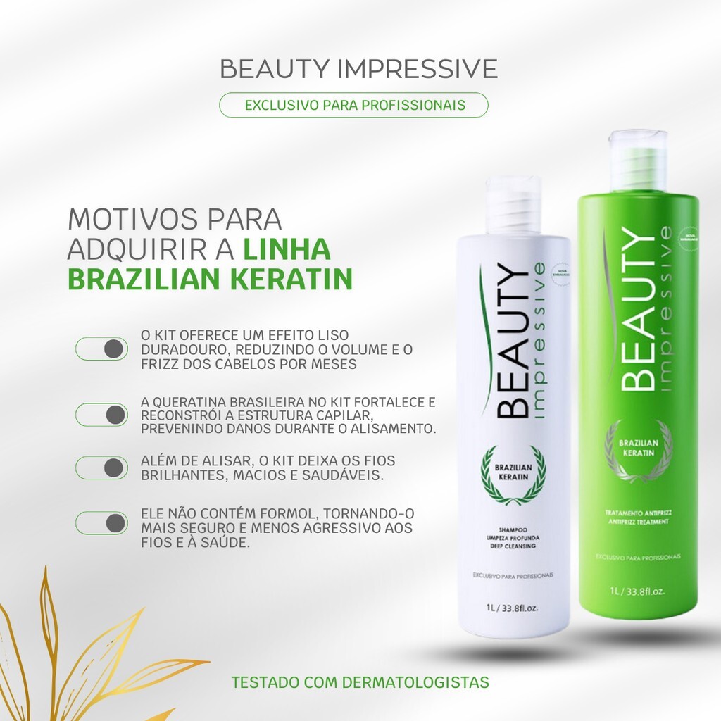Beauty Impressive Brazilian Keratin Blowout treatment 2 x 33.8oz