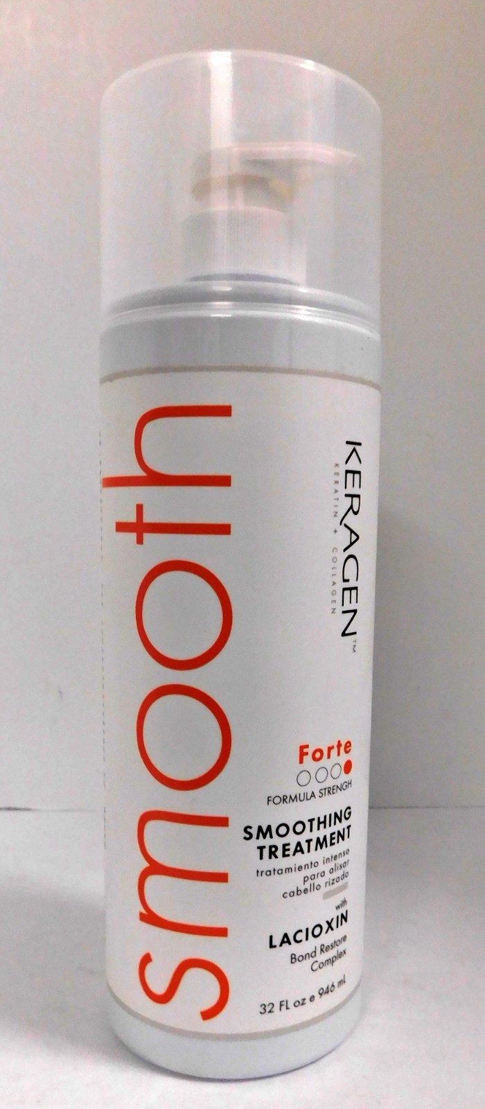 Keragen Smooth Forte Hair Smoothing/Keratin Lacioxin Treatment – 32oz