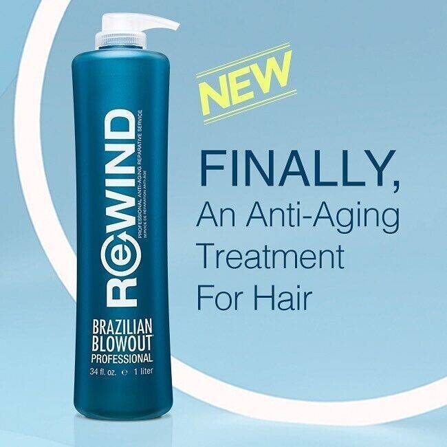 Brazilian Blowout Rewind Anti Aging Reparative Salon Treatment 34oz