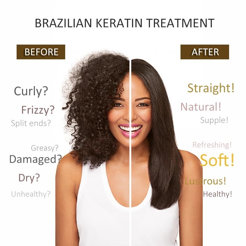 12% Brazilian Keratin Curly Frizzy Damaged Hair Straightening Repair Treatment