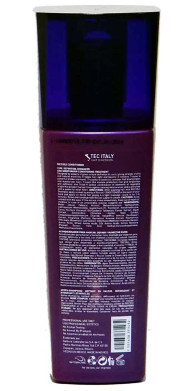 2 QTY Tec Italy Riccioli Conditioner, Curl Definition & Moisturizer 10.1 oz