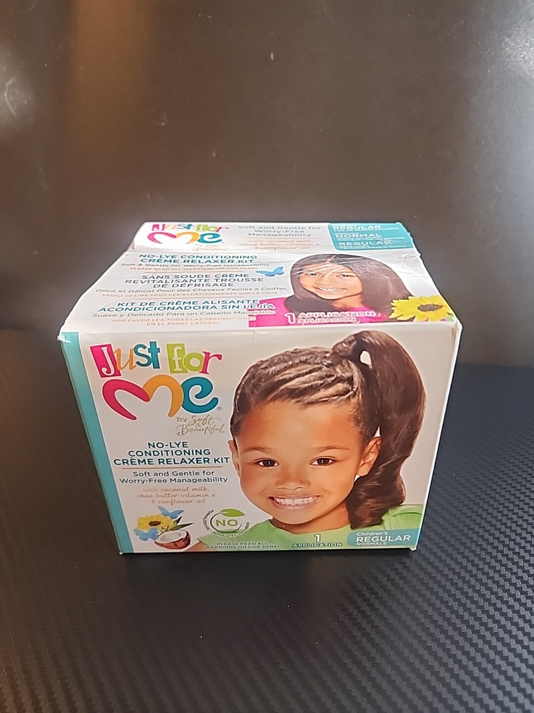 JUST FOR ME SOFT, CONDITIONING CREME RELAXER KIT, REGULAR CHILDRENS NO LYE