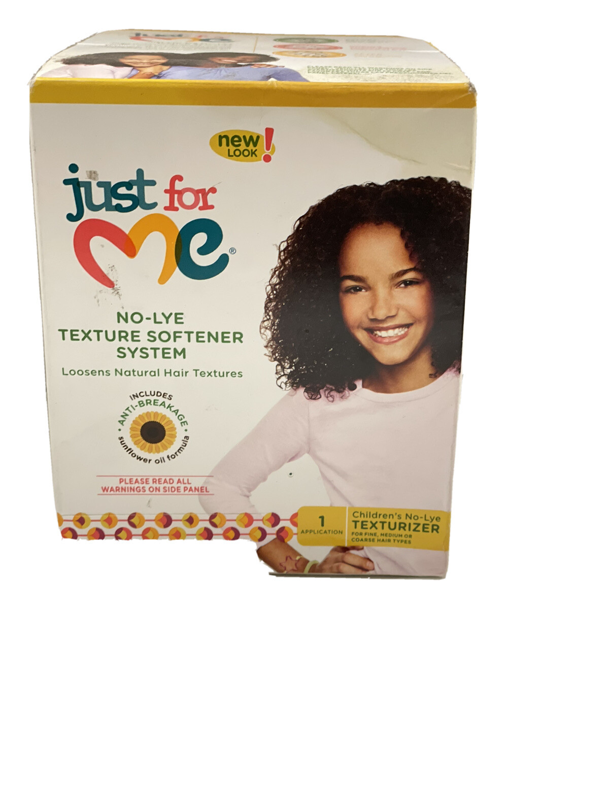 Just for Me No-Lye texure softener system loosens natural hair texture