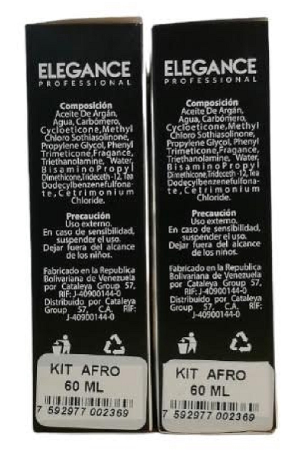 2 Kits Elegance Afro Hair Surgery 2oz (60ml) – Professional Extreme Straightenin