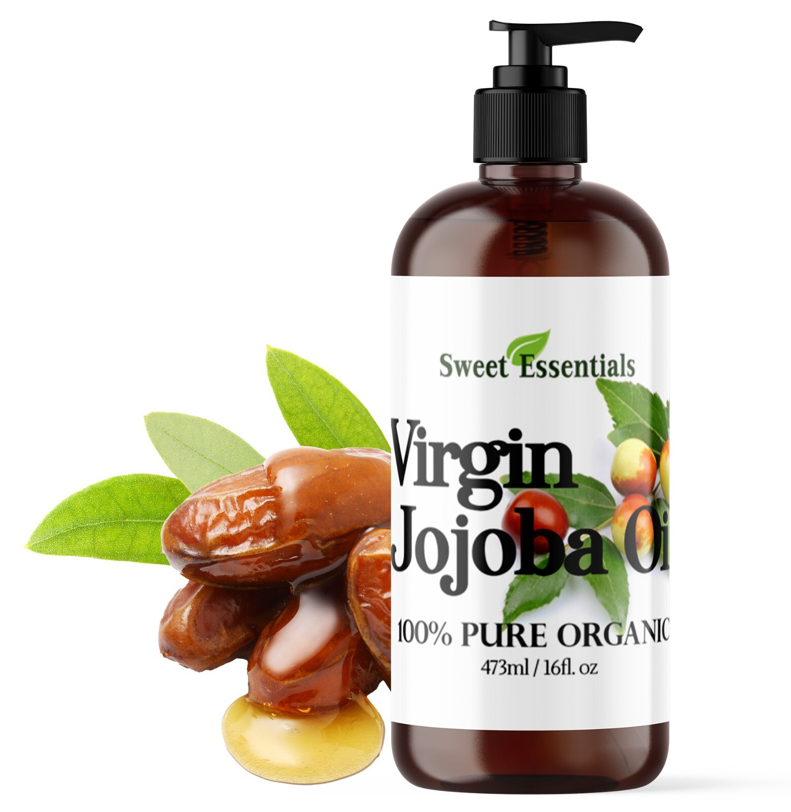 Organic Virgin Jojoba Oil 16oz | Imported From Argentina 100% Pure Cold Pressed